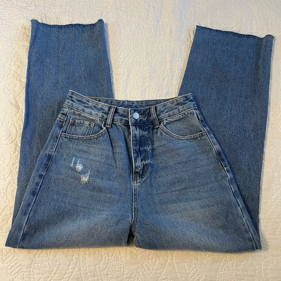 Shein Blue Jeans Size 4 - Picture 2 of 4